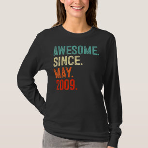 T-shirt Magnifique depuis mai 2009 13e anniversaire 13 ans
