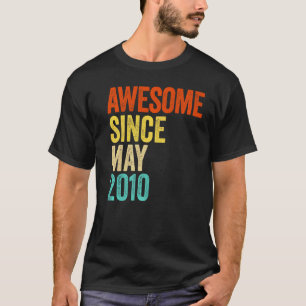 T-shirt Magnifique Depuis Mai 2010 Vintage 12ème Hommes Et