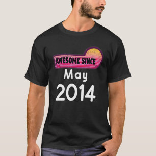 T-shirt Magnifique Depuis Mai 2014 Anniversaire 2014 Mai V