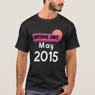 T-shirt Magnifique Depuis Mai 2015 Anniversaire 2015 Mai V