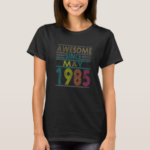 T-shirt Magnifique Depuis Mai Né En 1985 Vintage 37e anniv