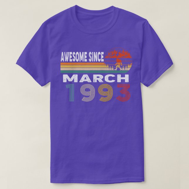 T-shirt Magnifique Depuis Mars 1993 (Design devant)