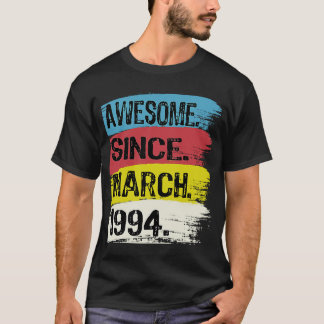 T-shirt Magnifique depuis mars 1994 Pisces Aries Zodiac 29
