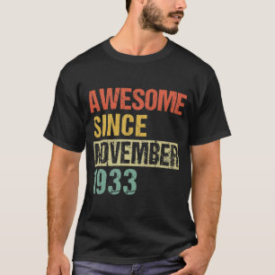 T-shirt Magnifique depuis novembre 1933 88e anniversaire T