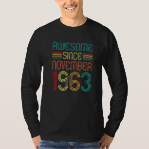 T-shirt Magnifique depuis novembre 1963 59e anniversaire R