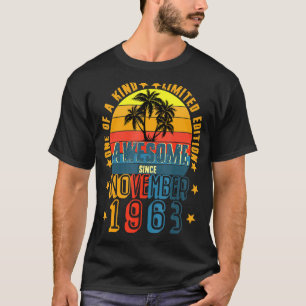 T-shirt Magnifique depuis novembre 1963 Vintage 58ème anni