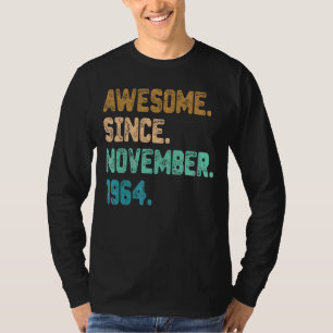 T-shirt Magnifique depuis novembre 1964 Vintage 58ème anni