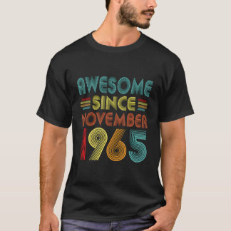 T-shirt Magnifique depuis novembre 1965 Anniversaire novem