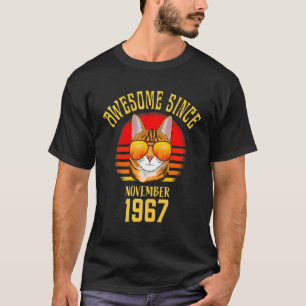 T-shirt Magnifique depuis novembre 1967 55e Anniversaire C