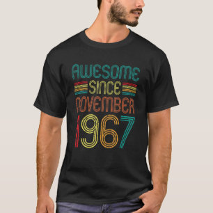 T-shirt Magnifique depuis novembre 1967 55e anniversaire R