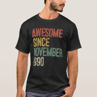 T-shirt Magnifique depuis novembre 1990 30e anniversaire C