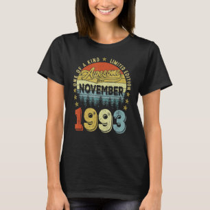 T-shirt Magnifique Depuis Novembre 1993 29 Ans 29ème Birt