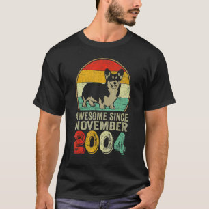 T-shirt Magnifique depuis novembre 2004 18e Anniversaire C