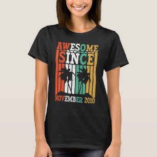 T-shirt Magnifique depuis novembre 2010 Anniversaire Vinta