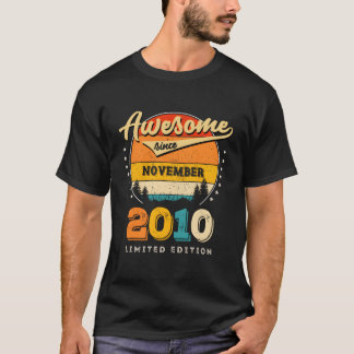 T-shirt Magnifique depuis novembre 2010 Anniversaire Vinta