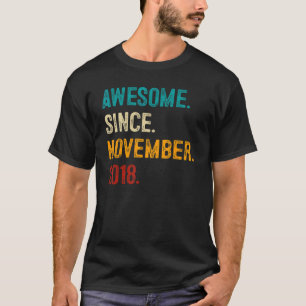 T-shirt Magnifique depuis novembre 2018 4ème anniversaire