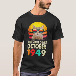 T-shirt Magnifique depuis octobre 1949 73ème anniversaire