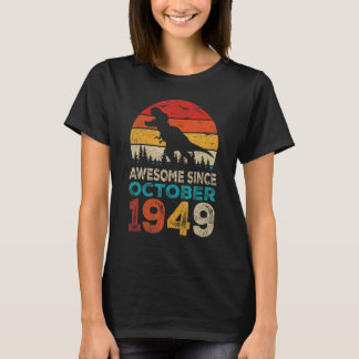 T-shirt Magnifique depuis octobre 1949 73ème anniversaire 