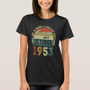T-shirt Magnifique depuis octobre 1953 69 Ans 69e Naissanc