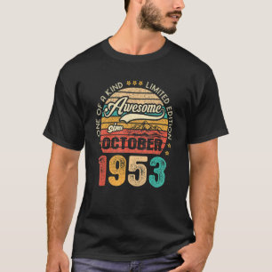 T-shirt Magnifique depuis octobre 1953 69 Ans 69e Naissanc