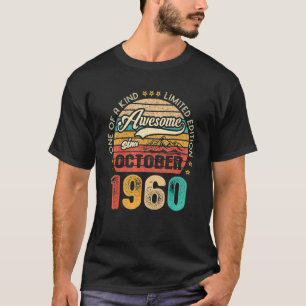 T-shirt Magnifique depuis octobre 1960 62 Ans 62e Naissanc