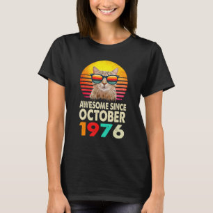 T-shirt Magnifique depuis octobre 1976 46e Anniversaire Ch