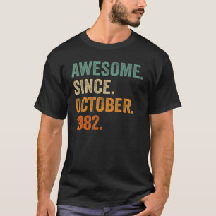 T-shirt Magnifique depuis octobre 1982 40e anniversaire 40