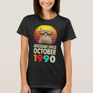 T-shirt Magnifique Depuis Octobre 1990 32e Anniversaire Ch