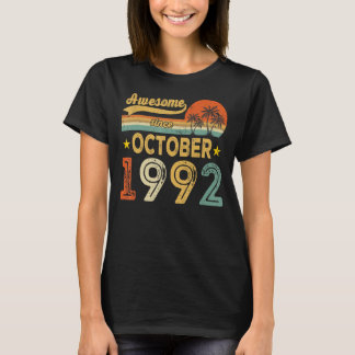 T-shirt Magnifique Depuis Octobre 1992 30e Anniversaire 30