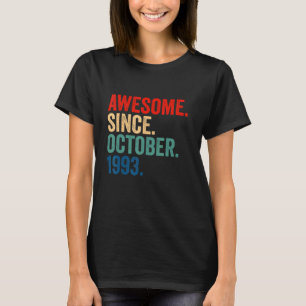 T-shirt Magnifique Depuis Octobre 1993 29 Ans 29ème Birt
