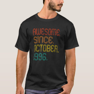 T-shirt Magnifique Depuis Octobre 1996 Rétro 26 Ans 26ème
