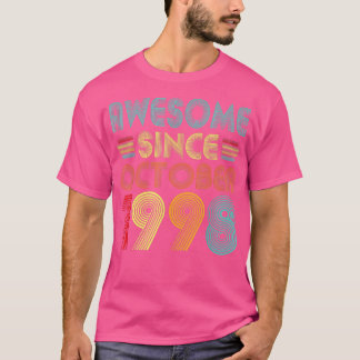 T-shirt Magnifique Depuis Octobre 1998 24 Ans Vintage 24t