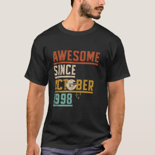 T-shirt Magnifique Depuis Octobre 1998 Lune Chat Chat Hal
