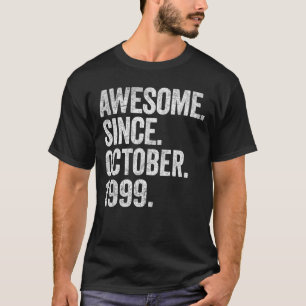 T-shirt Magnifique depuis octobre 1999 23e anniversaire 23