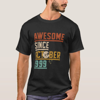 T-shirt Magnifique Depuis Octobre 1999 Lune Chat Chat Hal
