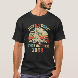 T-shirt Magnifique Depuis OCTOBRE 2009 11E Anniversaire De