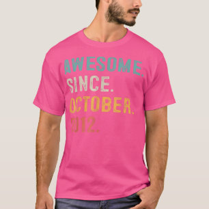 T-shirt Magnifique depuis Octobre 2012 10e Anniversaire Ca