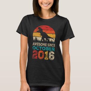 T-shirt Magnifique depuis octobre 2016 6e anniversaire Boy