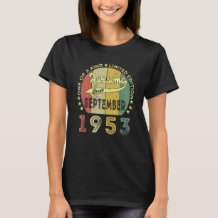 T-shirt Magnifique Depuis Septembre 1953 69 Ans 69th Bi