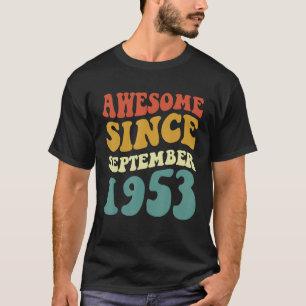 T-shirt Magnifique Depuis Septembre 1953 Retro Super 69 An