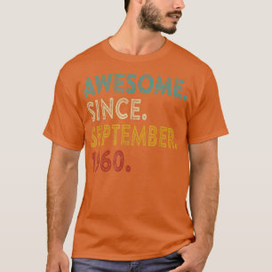 T-shirt Magnifique Depuis Septembre 1960 62 Ans 62e Bir