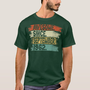 T-shirt Magnifique depuis septembre 1962 Vintage 60e anniv
