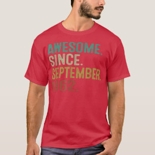 T-shirt Magnifique depuis septembre 1962 Vintage 60e anniv