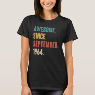 T-shirt Magnifique depuis septembre 1964 Retro 59e anniver