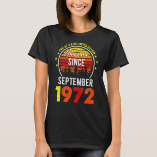 T-shirt Magnifique depuis septembre 1972 50e anniversaire 