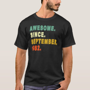 T-shirt Magnifique depuis septembre 1982 40e anniversaire