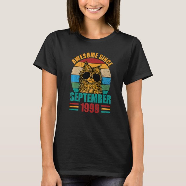 T-shirt Magnifique depuis septembre 1999 23e anniversaire  (Devant)