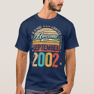 T-shirt Magnifique Depuis Septembre 2002 20 Ans 20e Bir