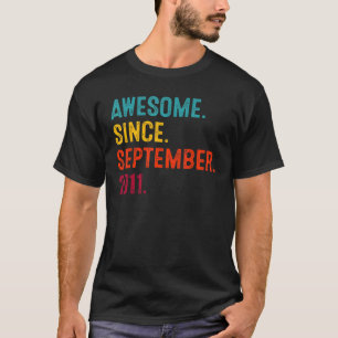 T-shirt Magnifique depuis septembre 2011 11e anniversaire