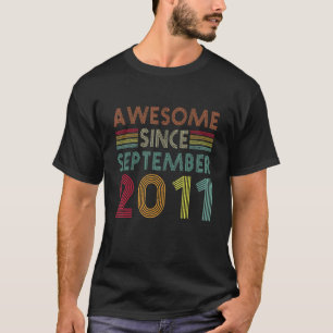T-shirt Magnifique depuis septembre 2011 11e anniversaire